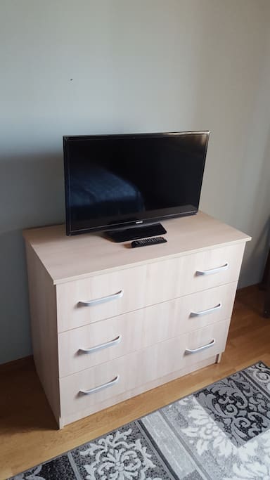 LED TV and cloths storage