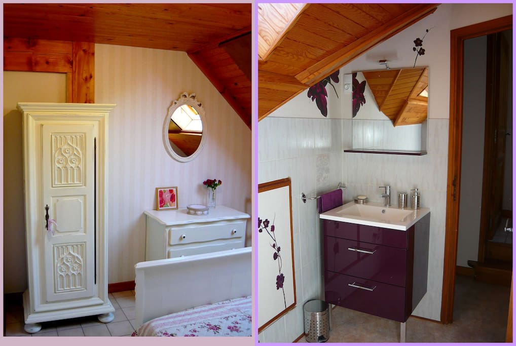 Chambre 1 / salle de bains