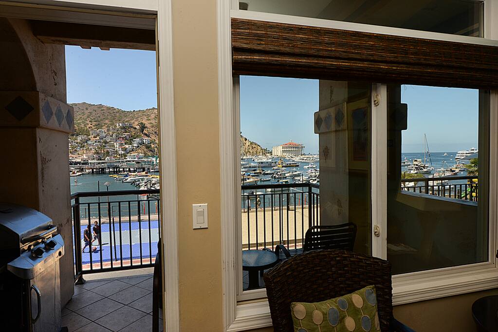 Living Room Steps Out to Patio View
