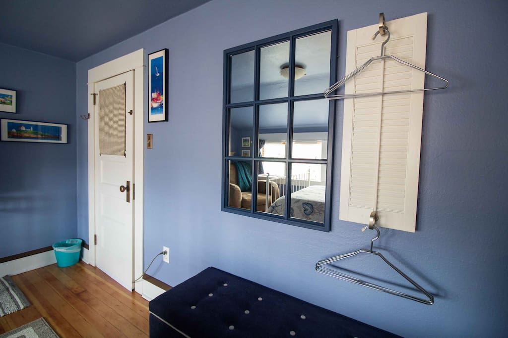 The entire room was redone from top to bottom including the wood floors.
