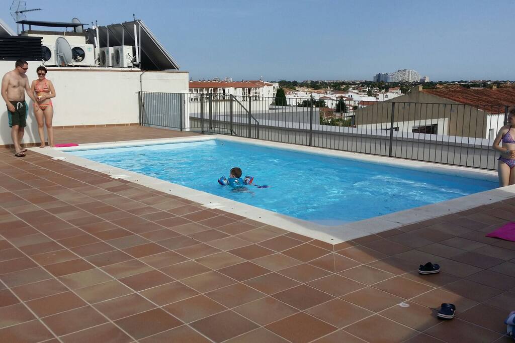 Piscina en la azotea
