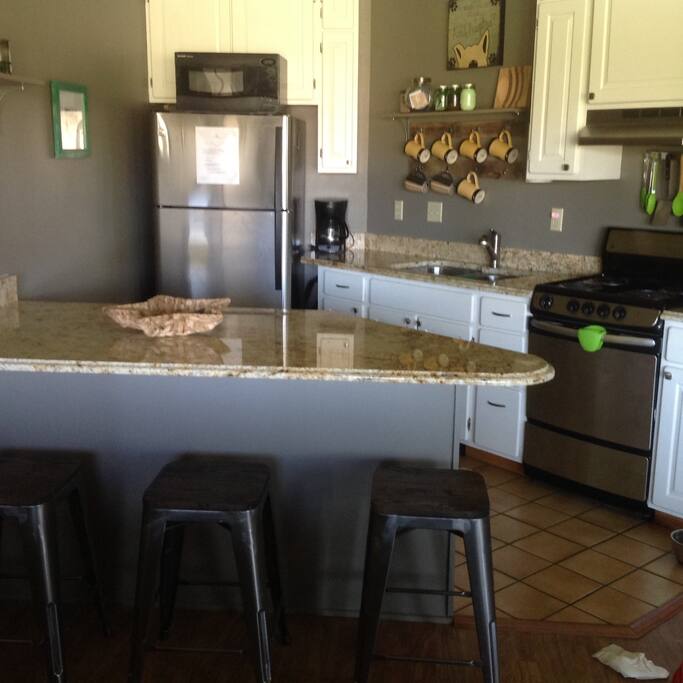 Kitchen with bar