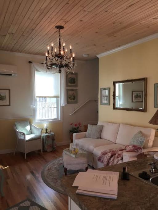 lovely and comfortable living room, flat screen smart tv