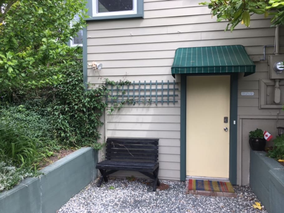 Your private entry with digital door lock. Parking provided.