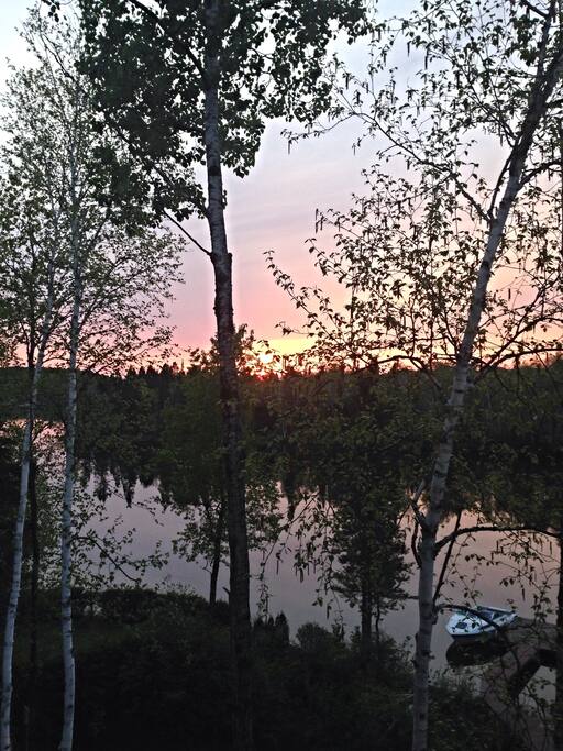 Coucher soleil sur la terrasse 1