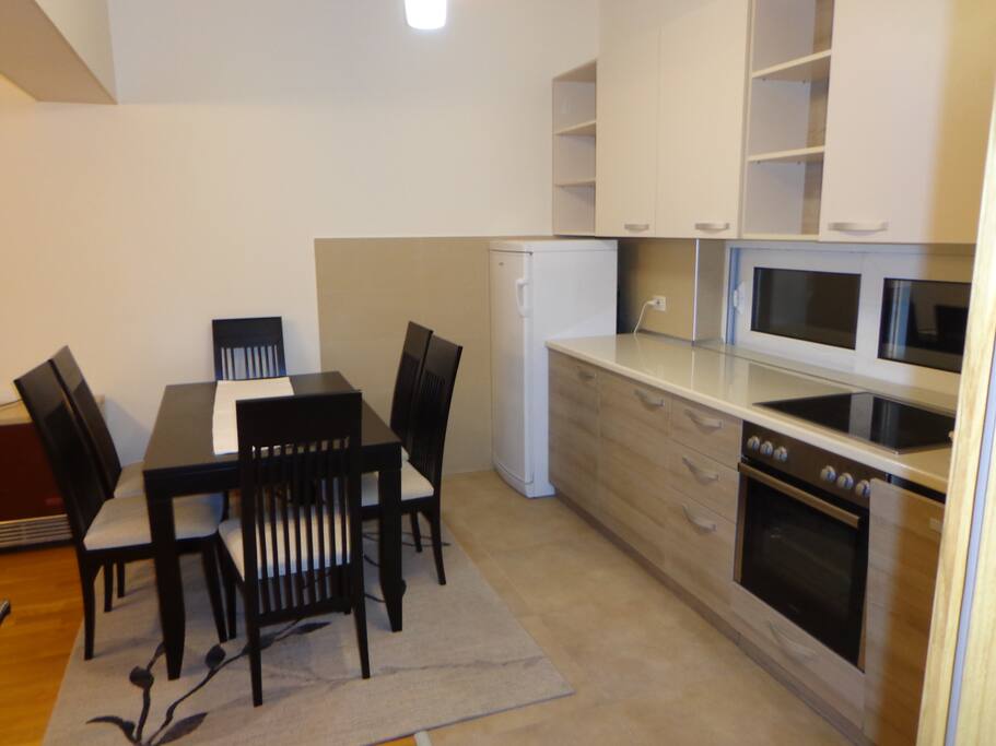 Kitchen and dining area