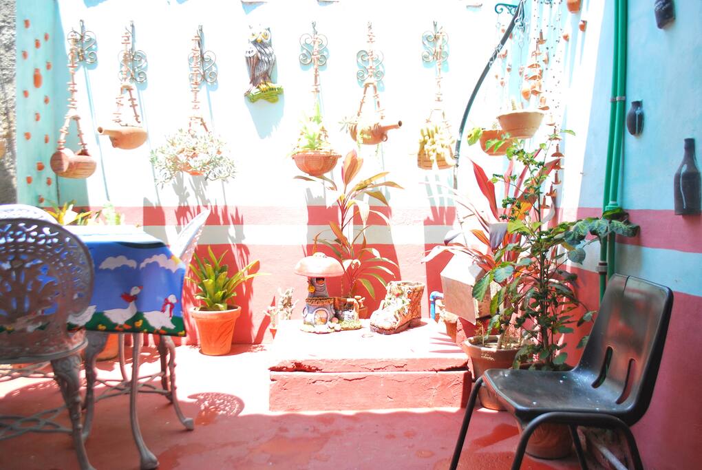 Patio interior del alojamiento