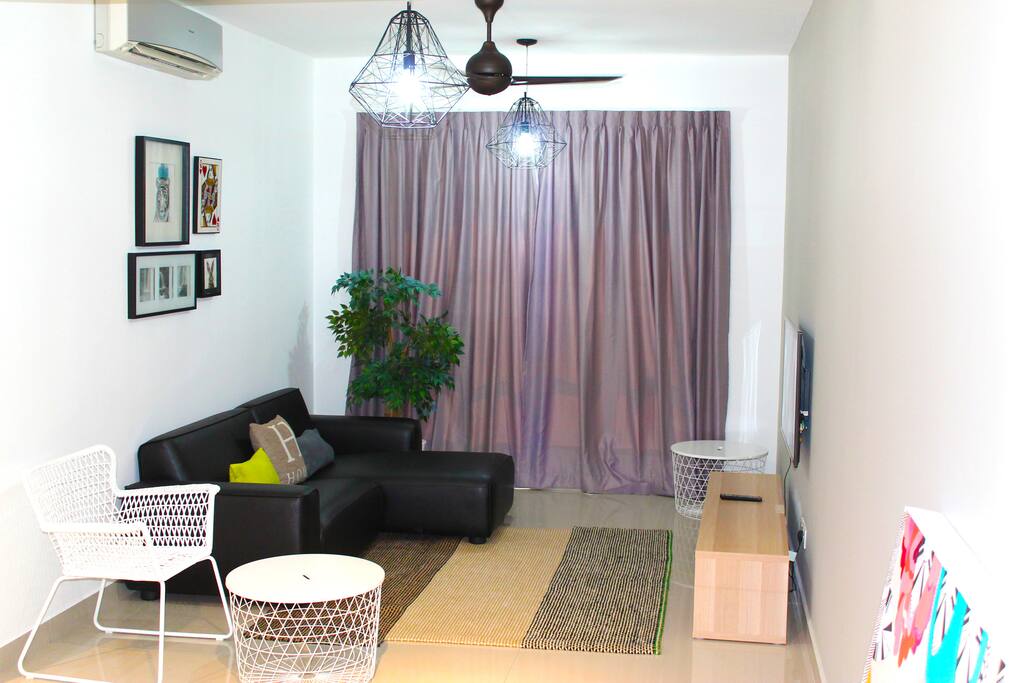 Living room with rich amenities