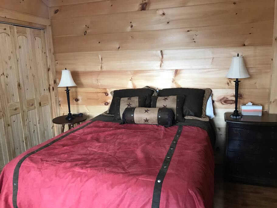 Queen sized bed