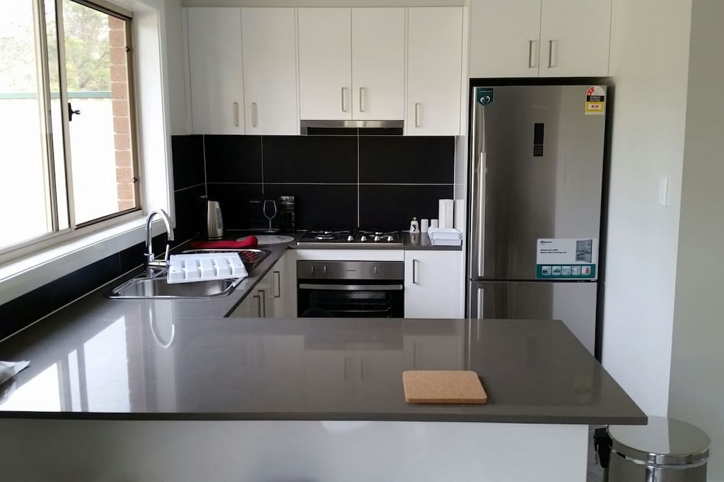 Gas Stove, Gas Oven. Fridge and Freezer. Microwave