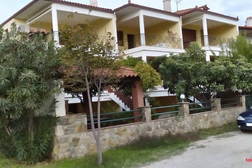 Ourania's apartment in the middle