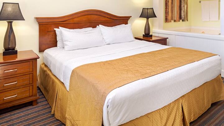 After a full day of play, climb into your big, resort-quality bed!