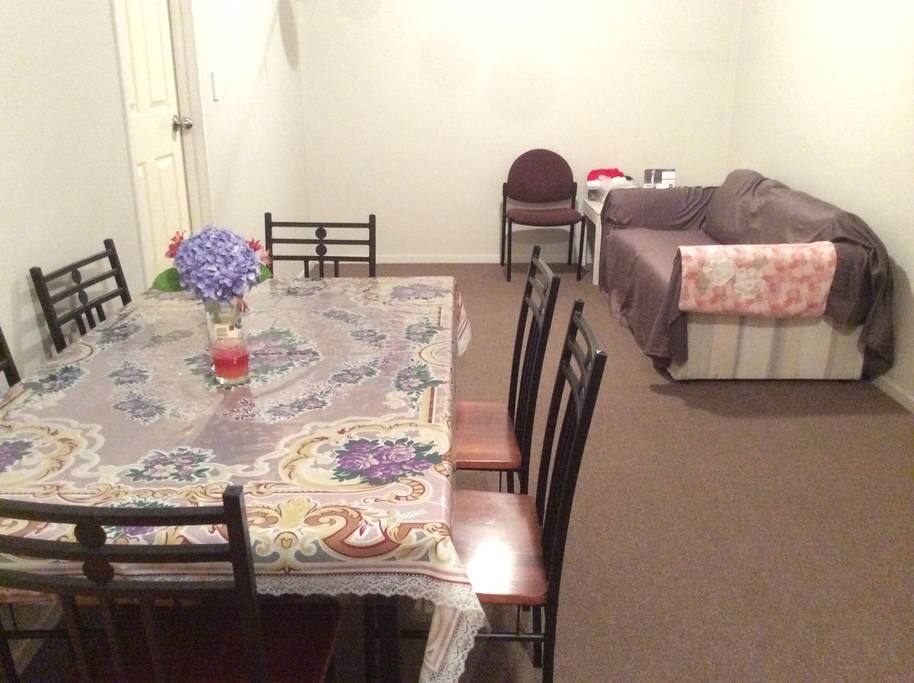 Living and dining room