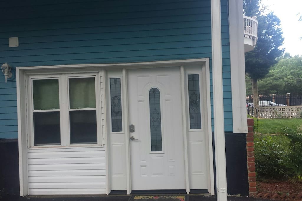Private entrance and exit to studio.