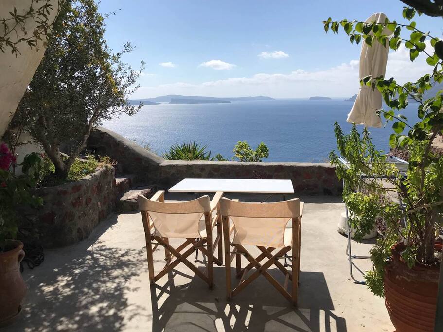 The terrace from our adorable guest Marthe