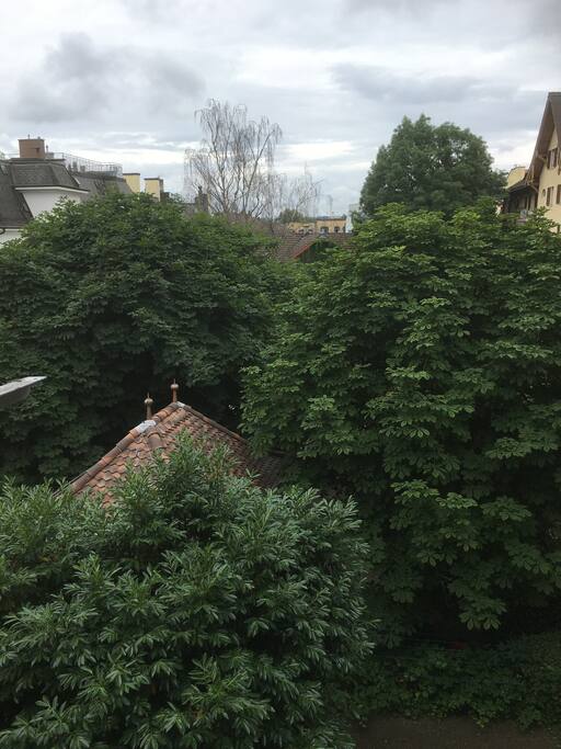 View from the balcony to the west
