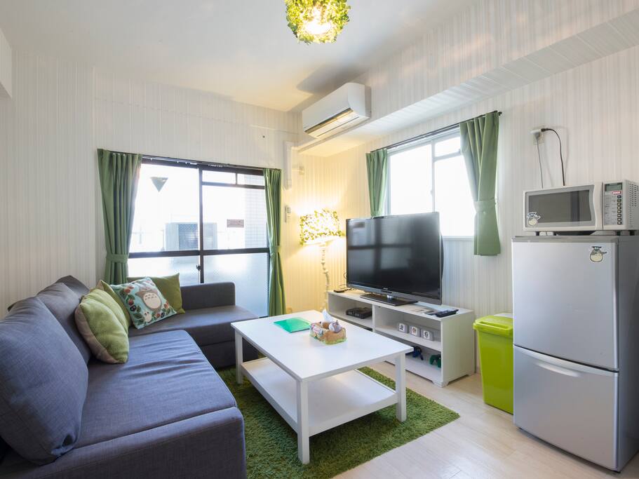 Lovely Big Living Room with On Demand Cable TV and Nintendo, and a Double Sofabed