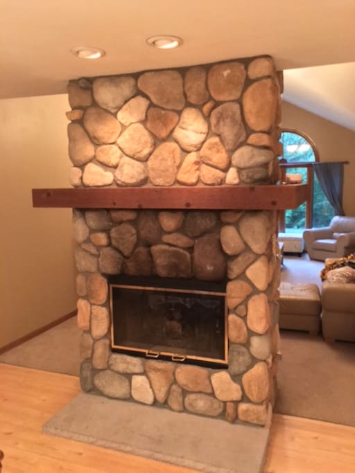 2 sided gas fire place