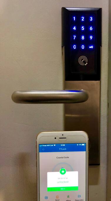 Open door via your smartphone