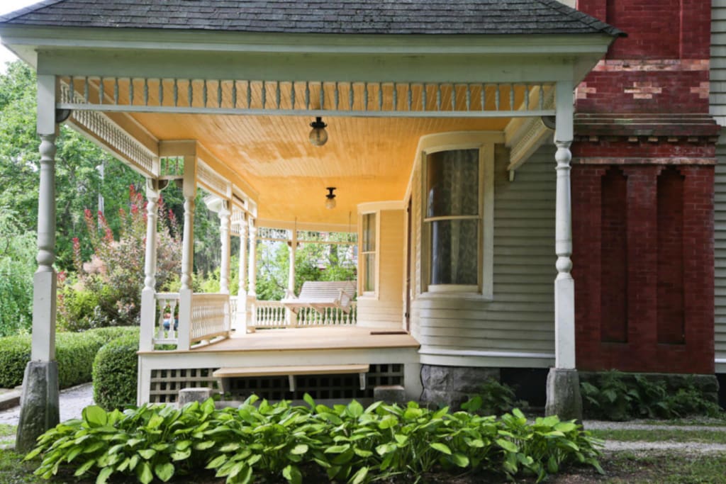 Relax on a number of porches in the center of the Southern Berkshires