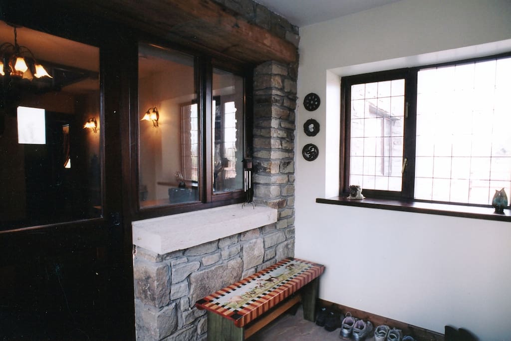 After coming home from a long day out, likely in the rain, you are going to want to take off your dirty shoes and put away your jacket or umbrella. The mudroom is the perfect place for this.