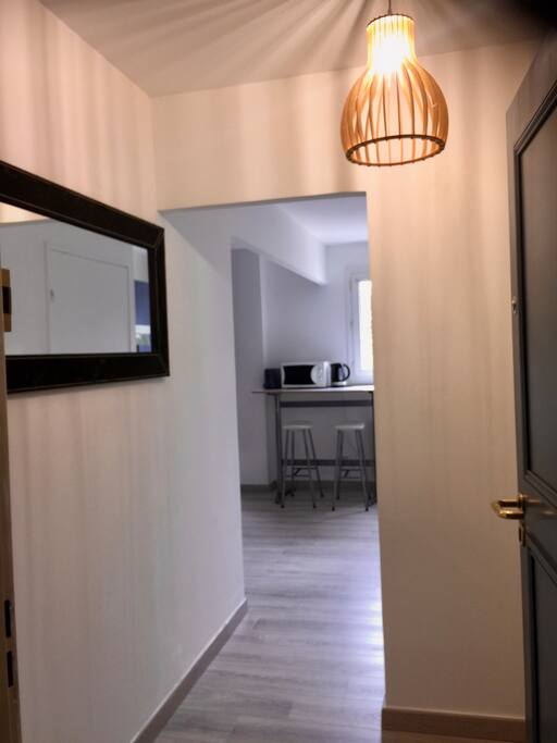 Entrance with built-in closet