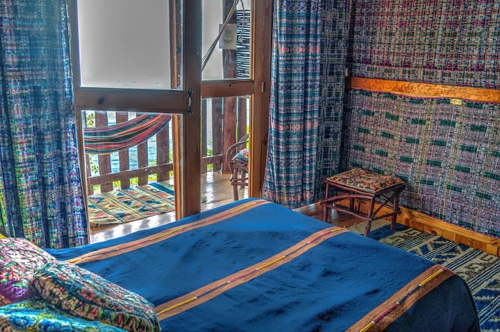 Blue Heron Private Cabana with balcony and hammock.