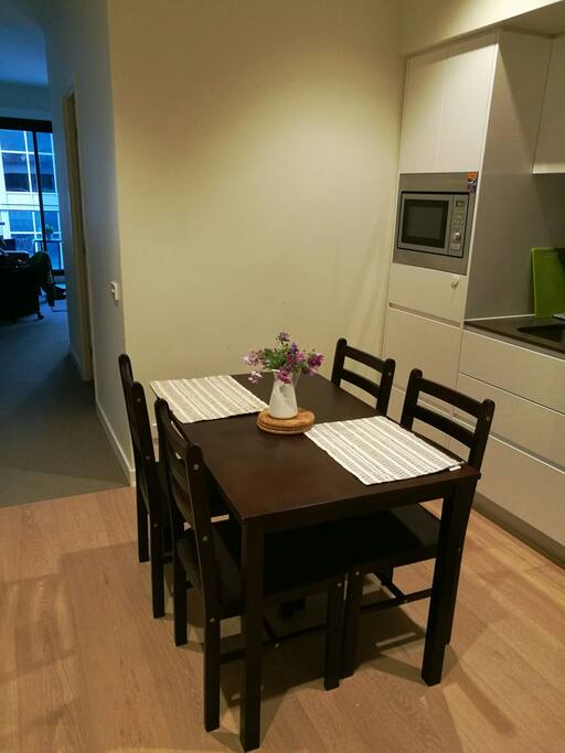 kitchen and dining