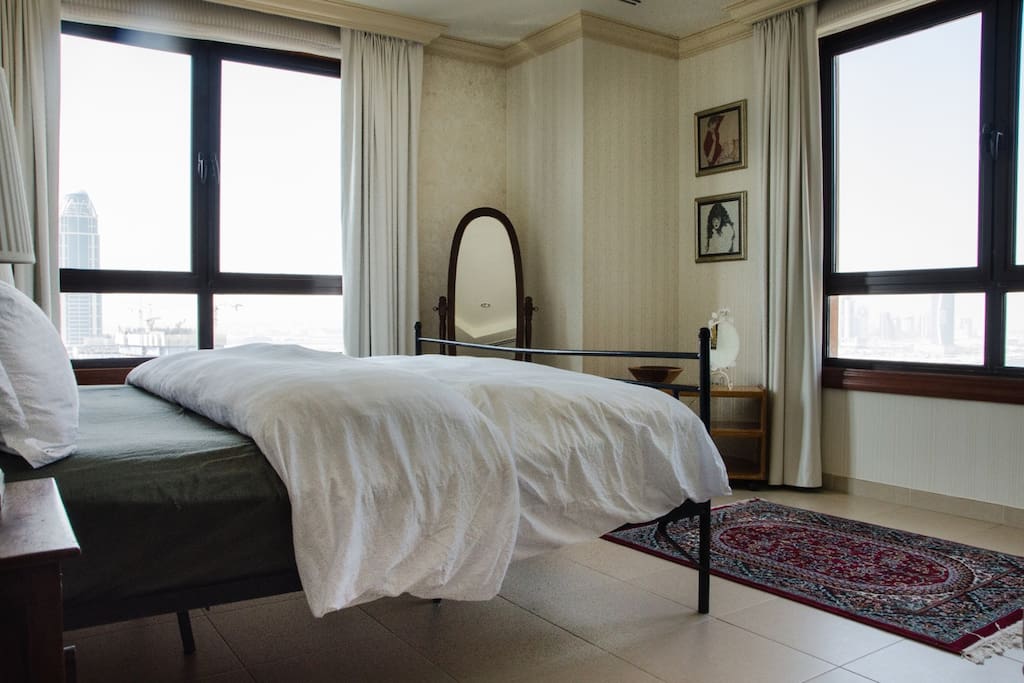 The guest bedroom is pvt and very spacious