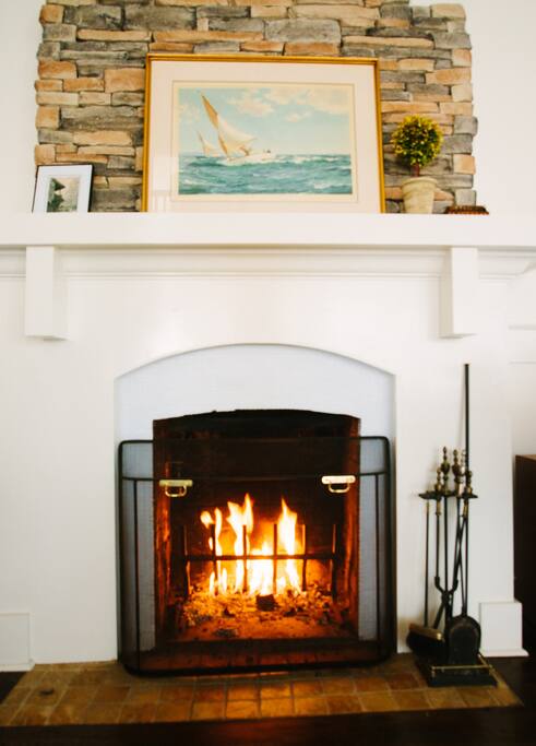 Enjoy the wood-burning fireplace (has a gas starter, in case you're not an Eagle Scout).