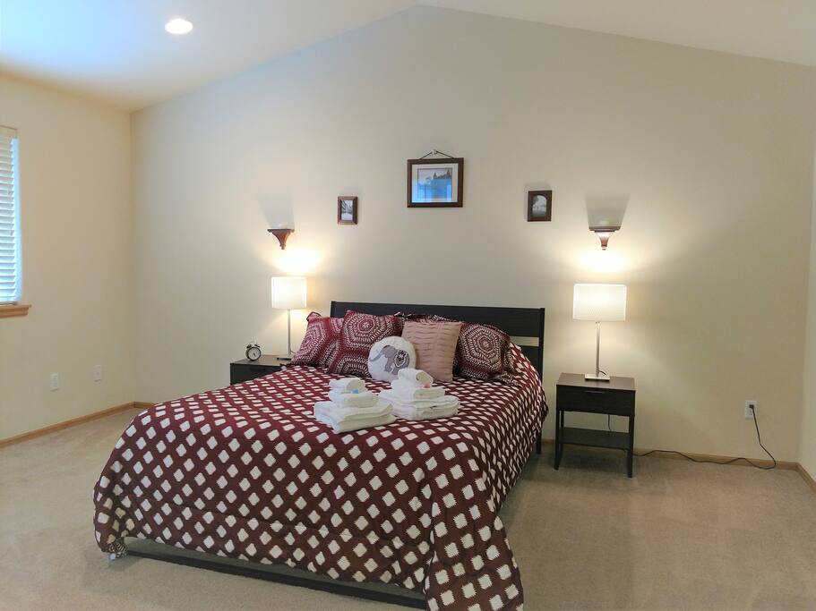 Spacious and bright master bedroom