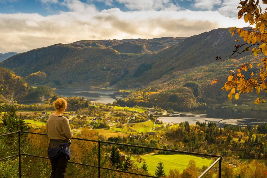 View from the house to Bygstad village