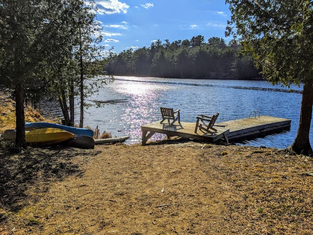 Lingham Lakes Camp Yurt 350 Acres Private Lake July 2021 Yurt In Central Frontenac Canada 1 Bedroom 1 Bathroom
