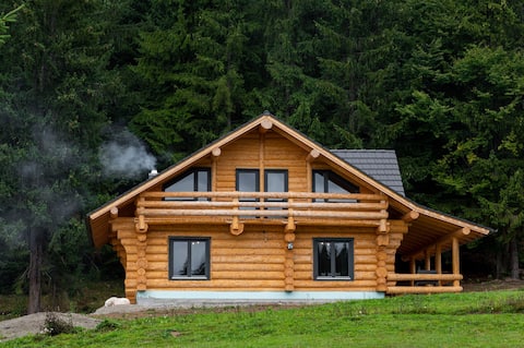 Harghita Log Houses , Barna Medve