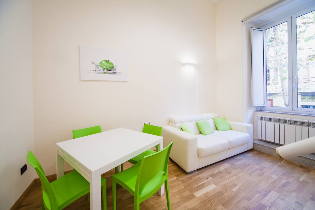 Salone con divano letto