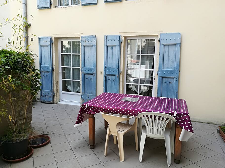 terrasse plein nord, au frais en été