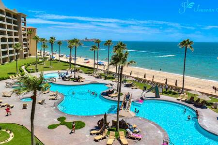FULLY REMODEL BEACHFRONT 1 BED CONDO SONORA SPA