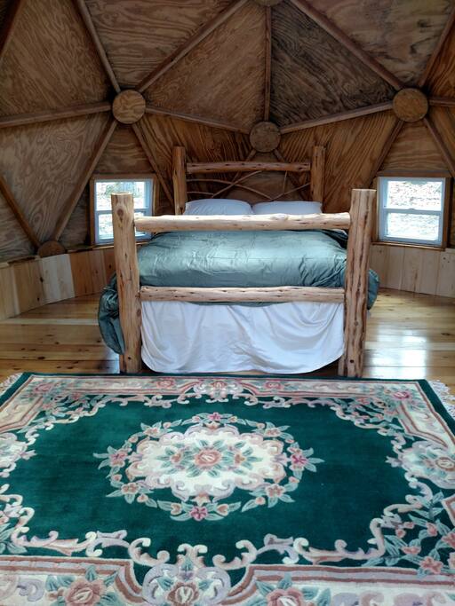 A great locally made cedar post bed