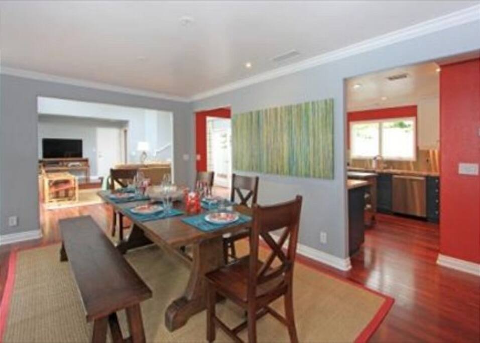 Formal Dining Room with seating for 10.