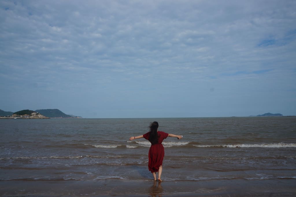 大海,蓝天,沙滩