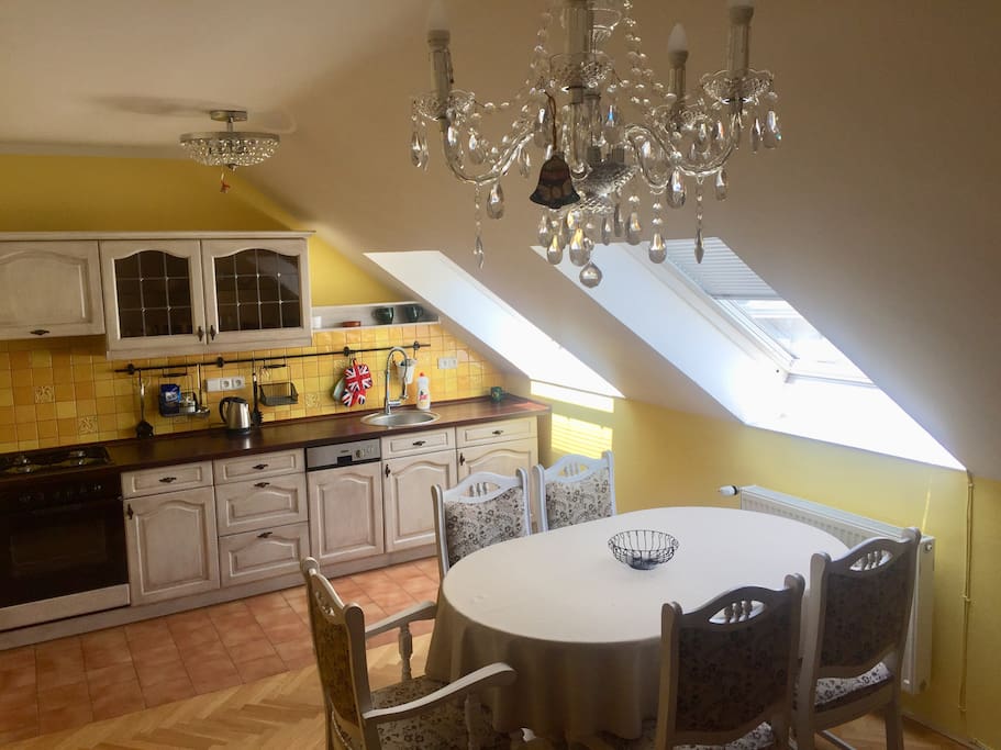 Kitchen and Living room