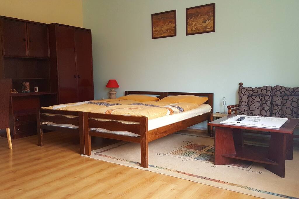 A fully equipped apartment...