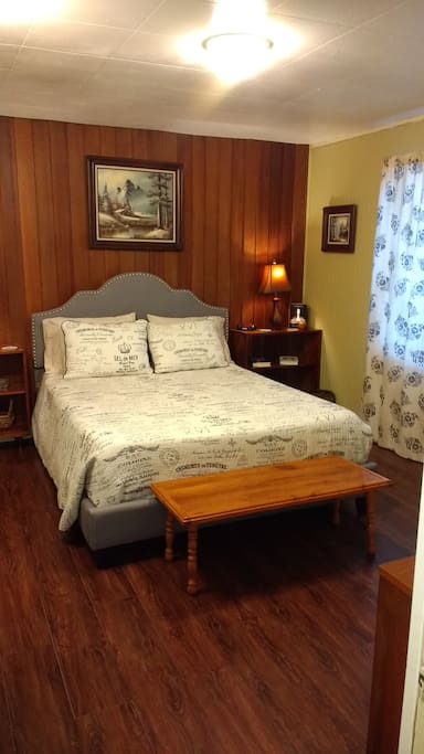 Queen size, memory foam bed