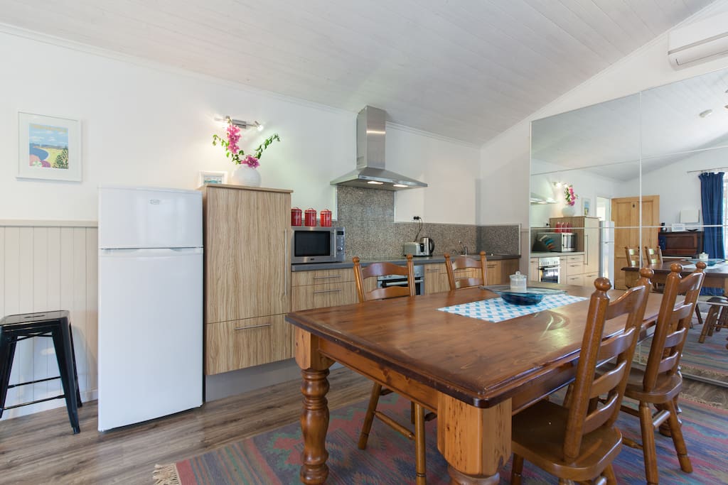 Large dining table if you have guests or if you need some work space.