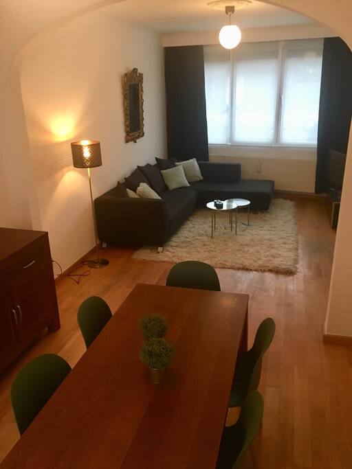 Make yourself comfortable & watch TV in the large sofa!