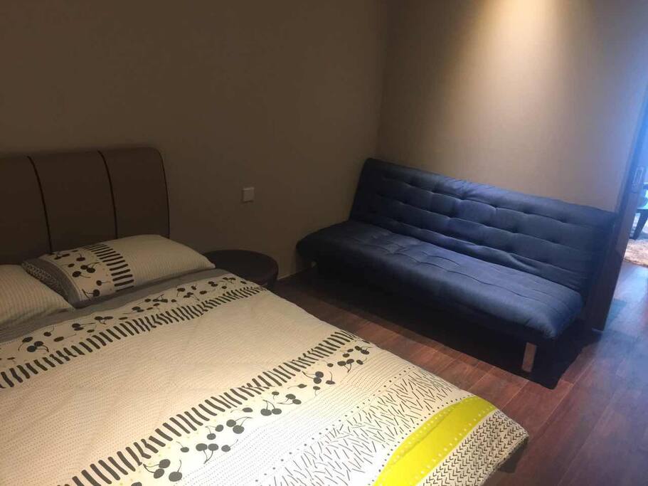 Extra sofa bed available