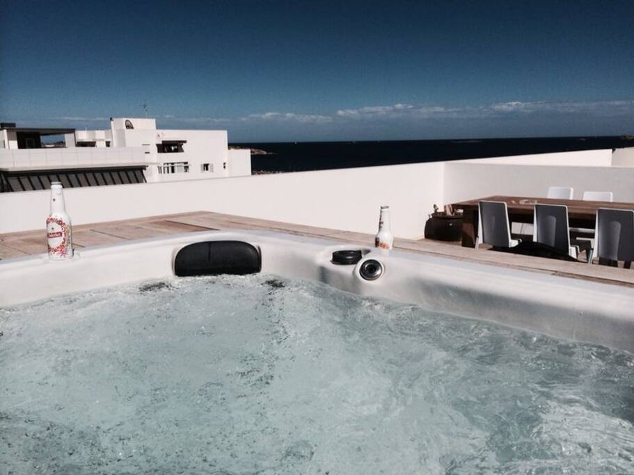 jacuzzi en la azotea