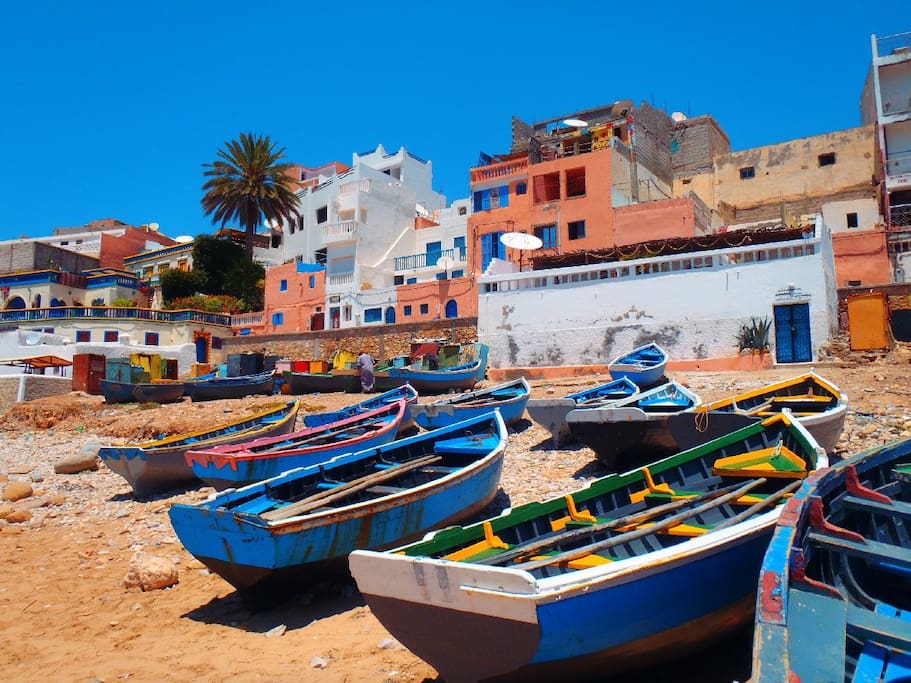 taghazout fishing boats
