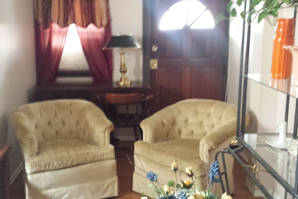 Conversation and TV watching area in living r