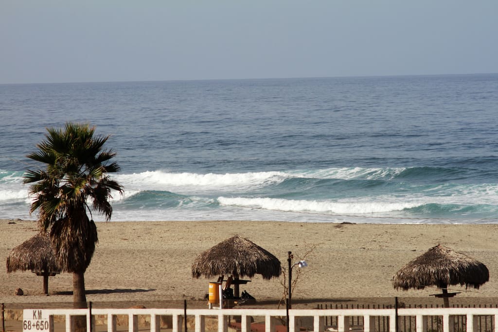 Beach view from house